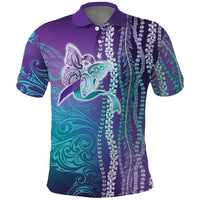 Suicide Prevention Awareness Polo Shirt Maile Pikake Lokelani Crown Flower Lei Inspired LT9 Multicolor - Polynesian Pride