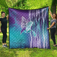 Suicide Prevention Awareness Quilt Maile Pikake Lokelani Crown Flower Lei Inspired LT9 - Polynesian Pride