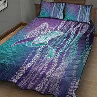 Suicide Prevention Awareness Quilt Bed Set Maile Pikake Lokelani Crown Flower Lei Inspired LT9 - Polynesian Pride