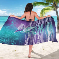 Suicide Prevention Awareness Sarong Maile Pikake Lokelani Crown Flower Lei Inspired