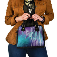 Suicide Prevention Awareness Shoulder Handbag Maile Pikake Lokelani Crown Flower Lei Inspired