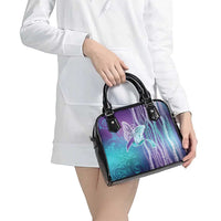 Suicide Prevention Awareness Shoulder Handbag Maile Pikake Lokelani Crown Flower Lei Inspired