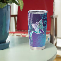 Suicide Prevention Awareness Tumbler Cup Maile Pikake Lokelani Crown Flower Lei Inspired LT9 - Polynesian Pride