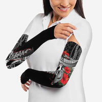 Hawaiian Honu Personalized Arm Sleeves Black Tribal Hook Pattern LT9 - Polynesian Pride
