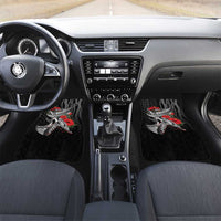 Hawaiian Honu Personalized Car Mats Black Tribal Hook Pattern