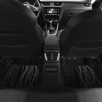 Hawaiian Honu Personalized Car Mats Black Tribal Hook Pattern
