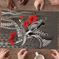 Hawaiian Honu Personalized Puzzle Mocha Mousse Hibiscus Tribal Hook Pattern LT9 - Polynesian Pride