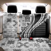 Black Hawaiian Quilt Pattern Back Car Seat Cover Mixed Polynesian Tribal Arty