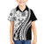 Black Hawaiian Quilt Pattern Family Matching Puletasi and Hawaiian Shirt Mixed Polynesian Tribal Arty