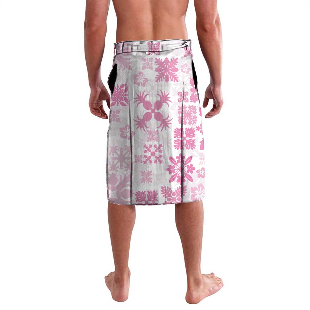 Pink Hawaiian Quilt Pattern Lavalava Mixed Polynesian Tribal Arty