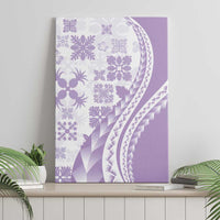 Purple Hawaiian Quilt Pattern Canvas Wall Art Mixed Polynesian Tribal Arty