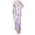 Purple Hawaiian Quilt Pattern Tank Maxi Dress Mixed Polynesian Tribal Arty