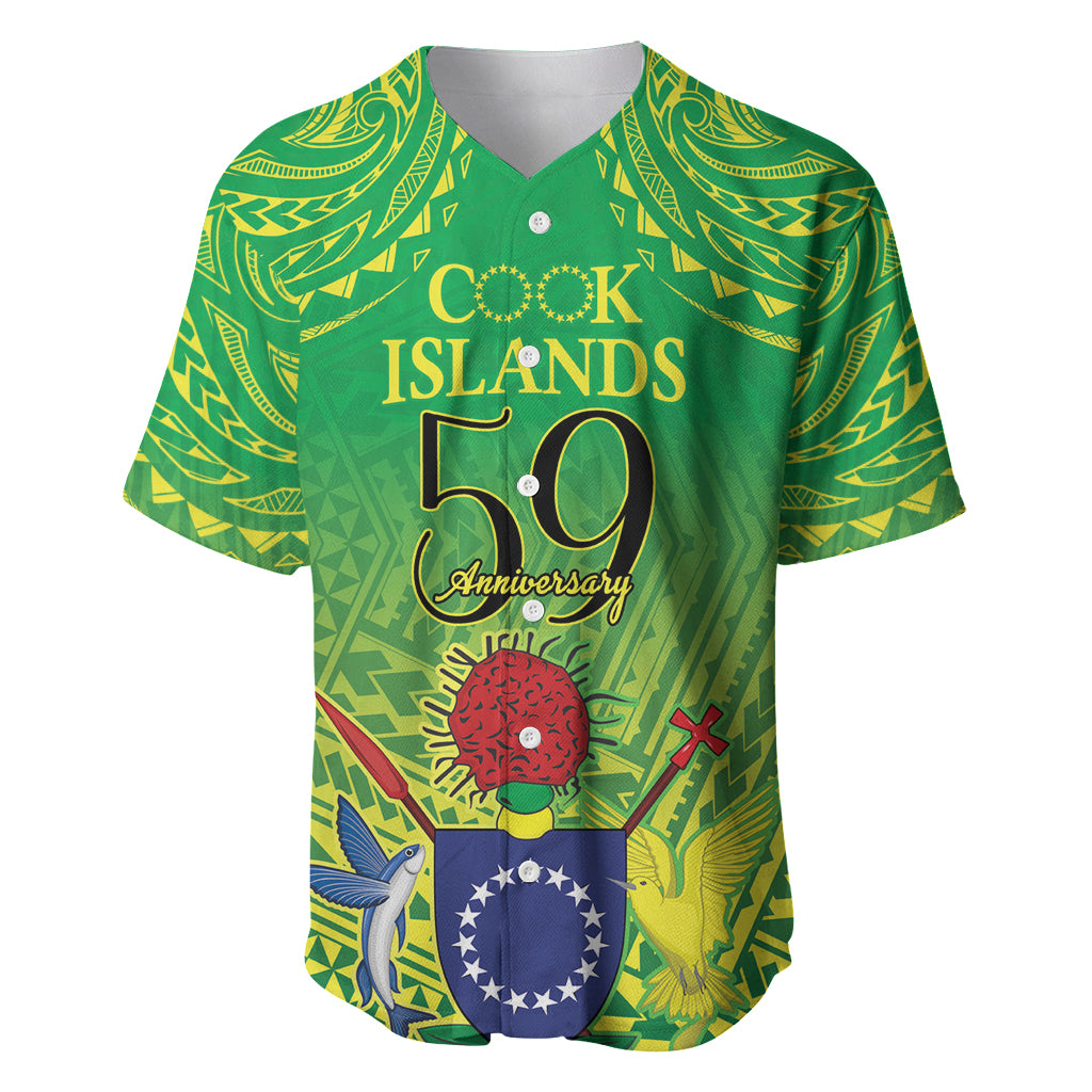 Cook Islands Constitution Day Baseball Jersey Kuki Airani Since 1965