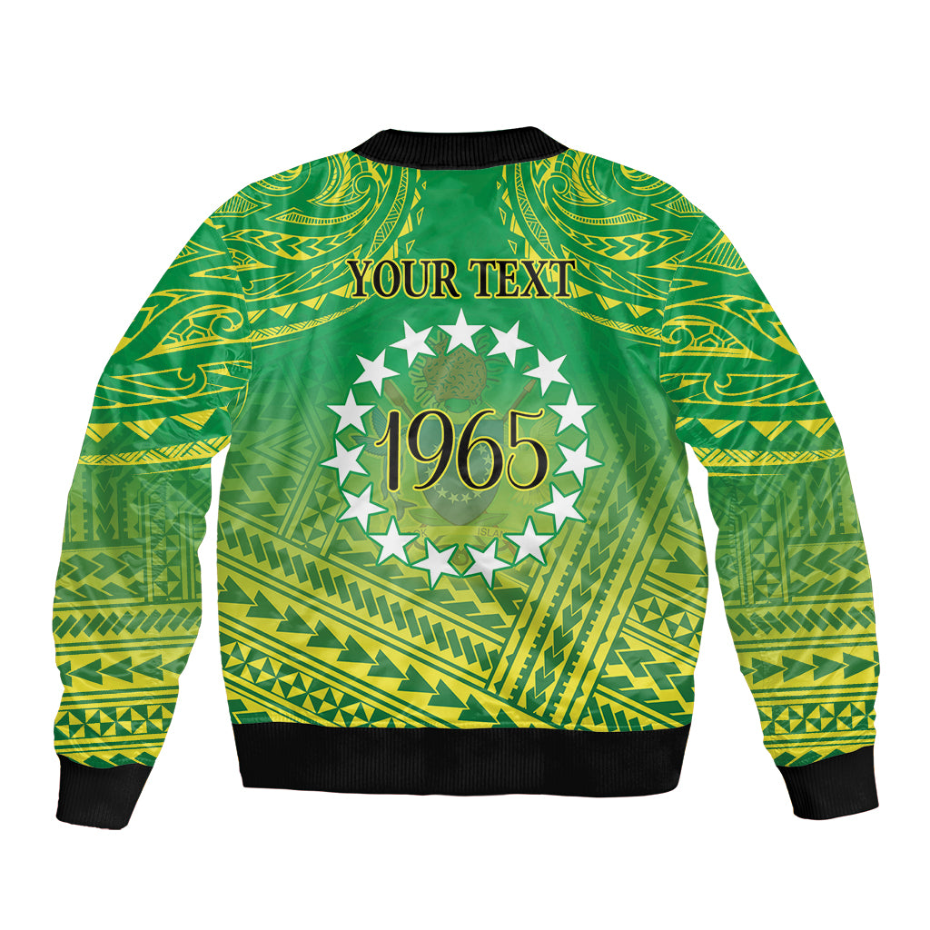 Cook Islands Constitution Day Bomber Jacket Kuki Airani Since 1965 LT9 - Polynesian Pride