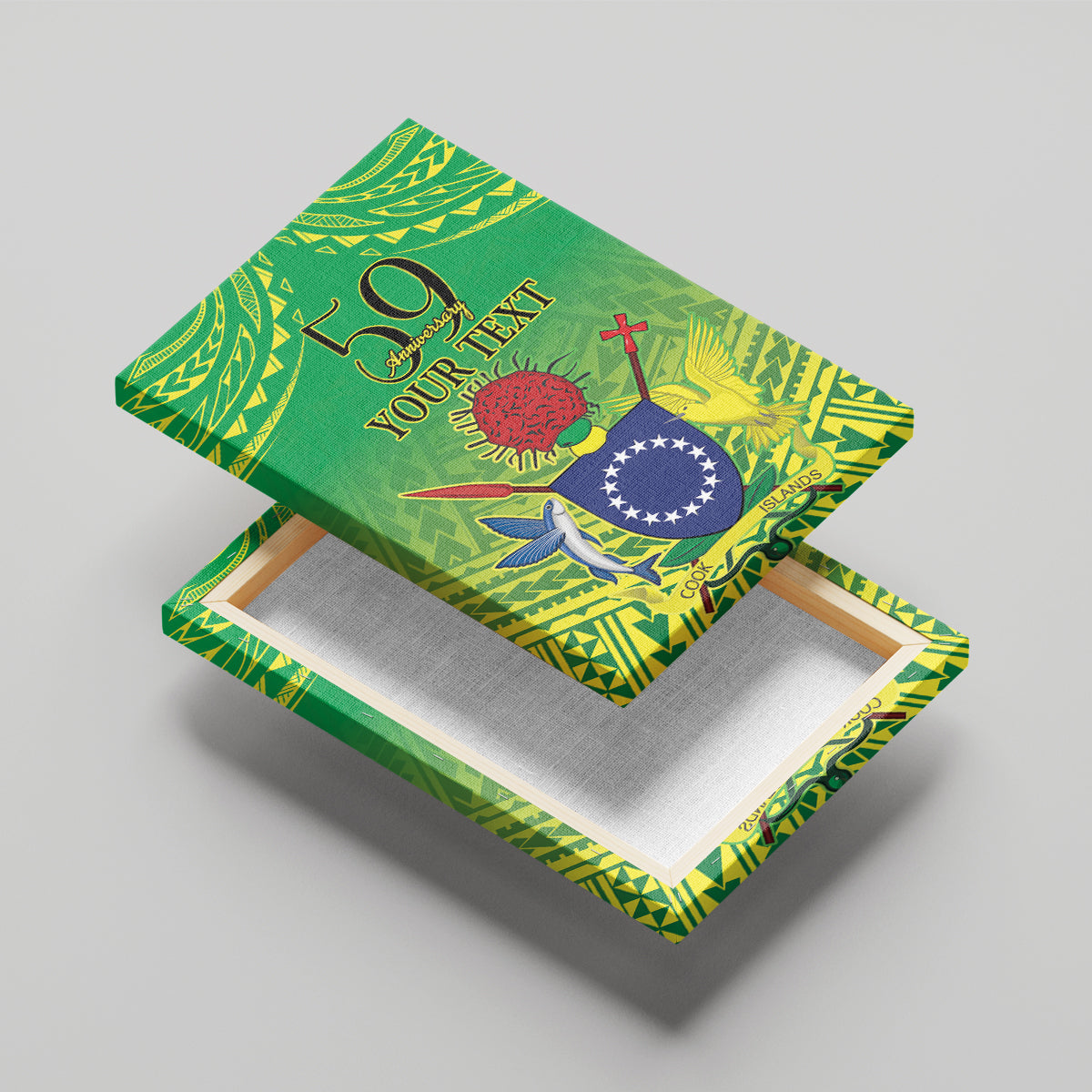 Cook Islands Constitution Day Canvas Wall Art Kuki Airani Since 1965 LT9 - Polynesian Pride
