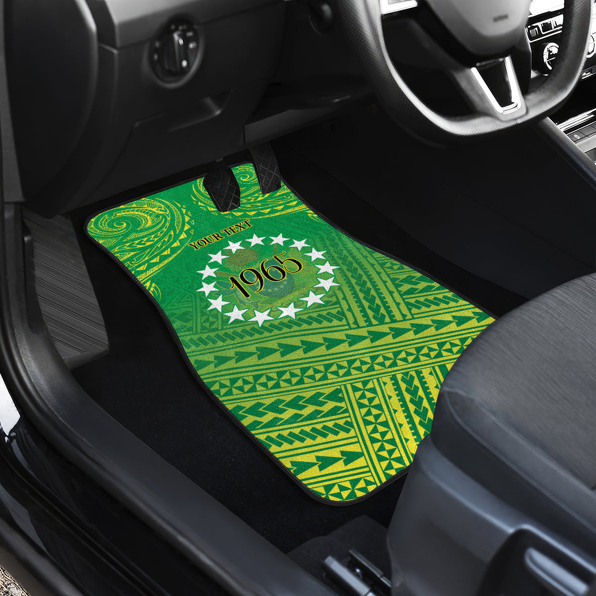 Cook Islands Constitution Day Car Mats Kuki Airani Since 1965 LT9 - Polynesian Pride