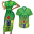 Cook Islands Constitution Day Couples Matching Short Sleeve Bodycon Dress and Hawaiian Shirt Kuki Airani Since 1965