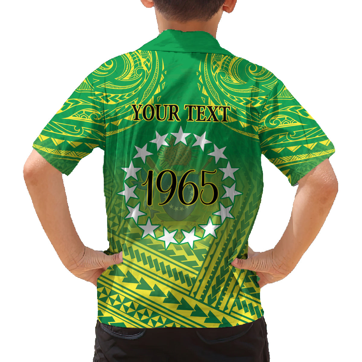 Cook Islands Constitution Day Family Matching Off The Shoulder Long Sleeve Dress and Hawaiian Shirt Kuki Airani Since 1965 LT9 - Polynesian Pride