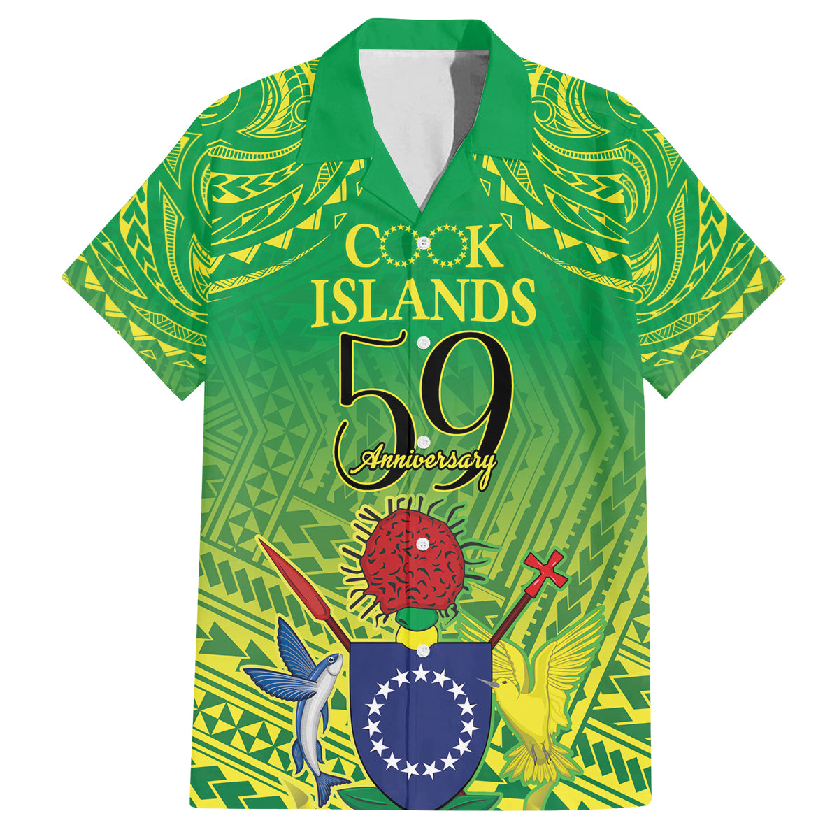 Cook Islands Constitution Day Family Matching Summer Maxi Dress and Hawaiian Shirt Kuki Airani Since 1965