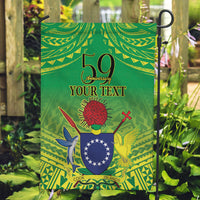 Cook Islands Constitution Day Garden Flag Kuki Airani Since 1965 LT9 Garden Flag Green - Polynesian Pride