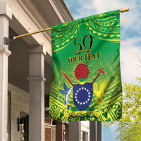 Cook Islands Constitution Day Garden Flag Kuki Airani Since 1965 LT9 House Flag Green - Polynesian Pride