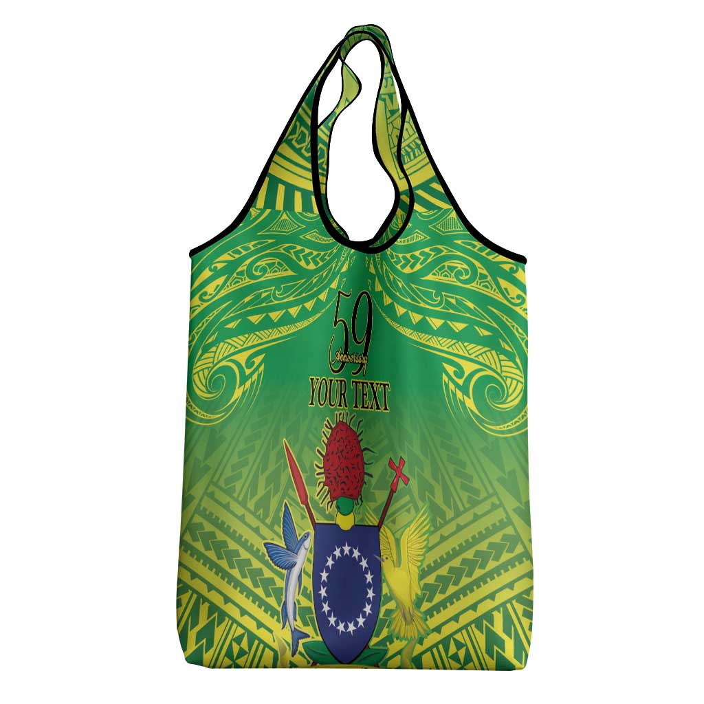 Cook Islands Constitution Day Grocery Bag Kuki Airani Since 1965 LT9 - Polynesian Pride