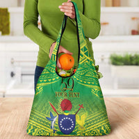 Cook Islands Constitution Day Grocery Bag Kuki Airani Since 1965 LT9 - Polynesian Pride