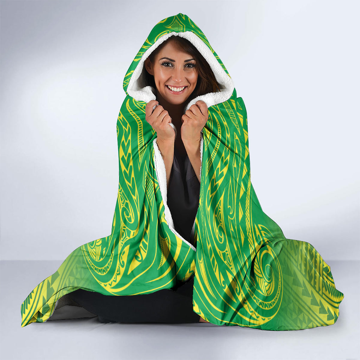 Cook Islands Constitution Day Hooded Blanket Kuki Airani Since 1965 LT9 - Polynesian Pride