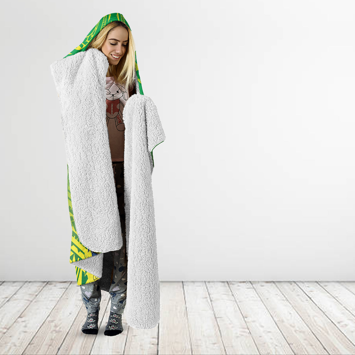 Cook Islands Constitution Day Hooded Blanket Kuki Airani Since 1965 LT9 - Polynesian Pride