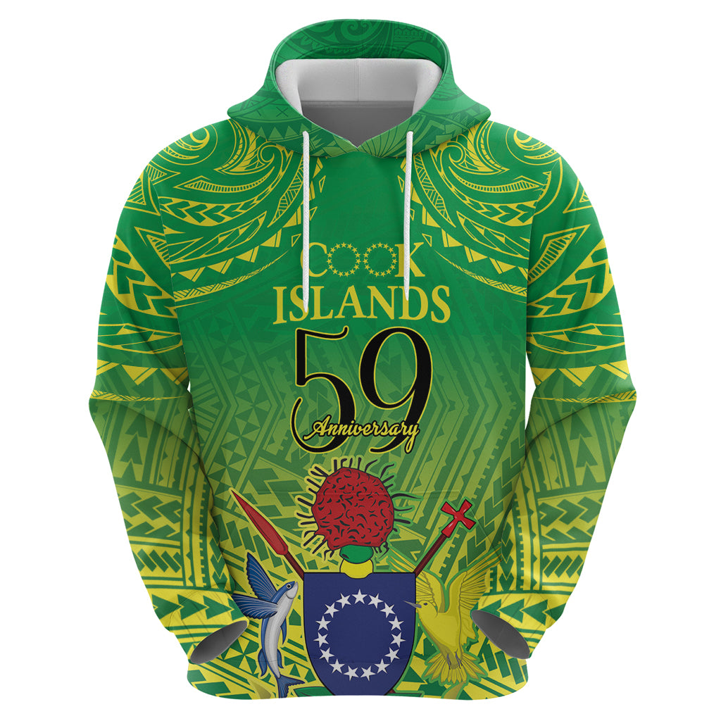 Cook Islands Constitution Day Hoodie Kuki Airani Since 1965