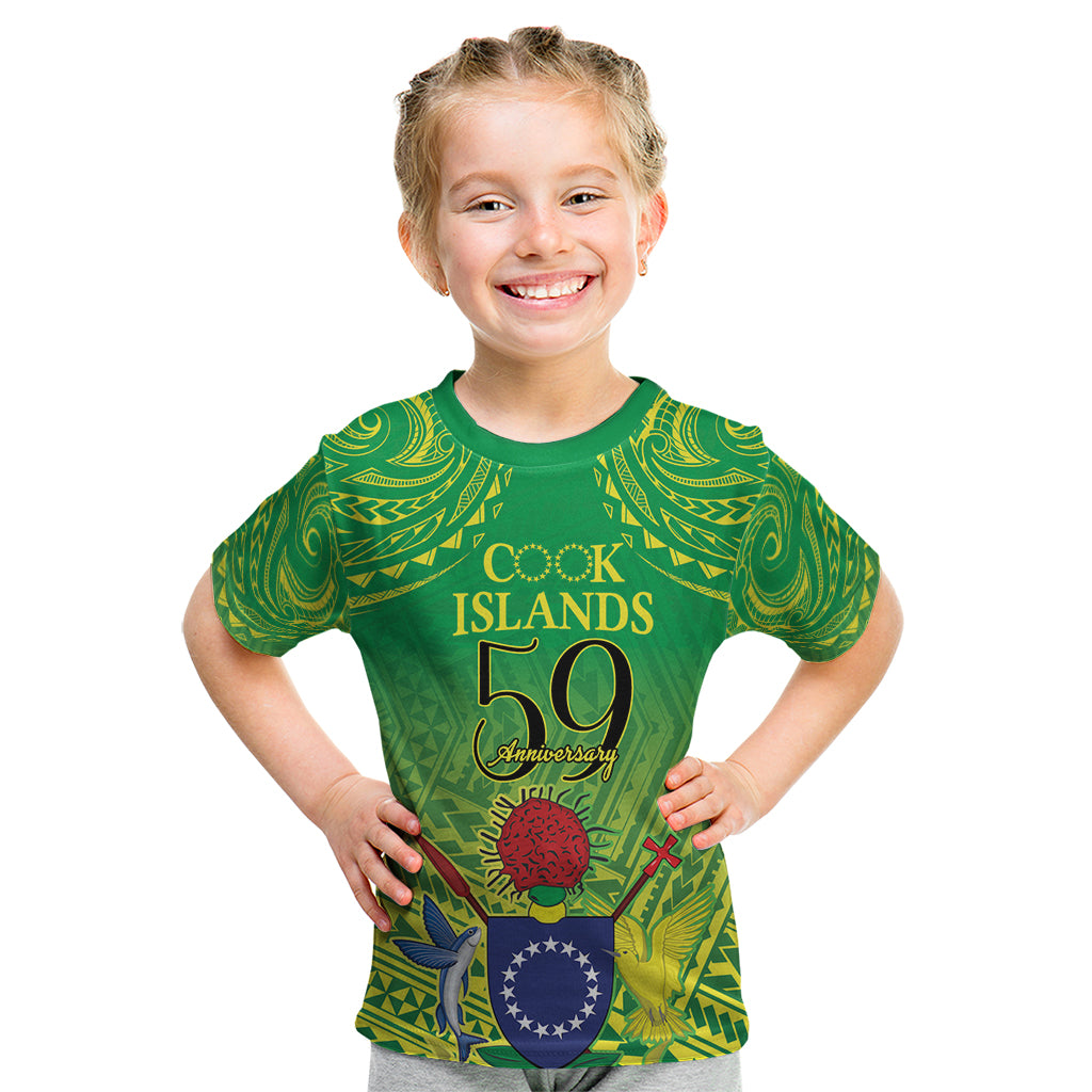 Cook Islands Constitution Day Kid T Shirt Kuki Airani Since 1965