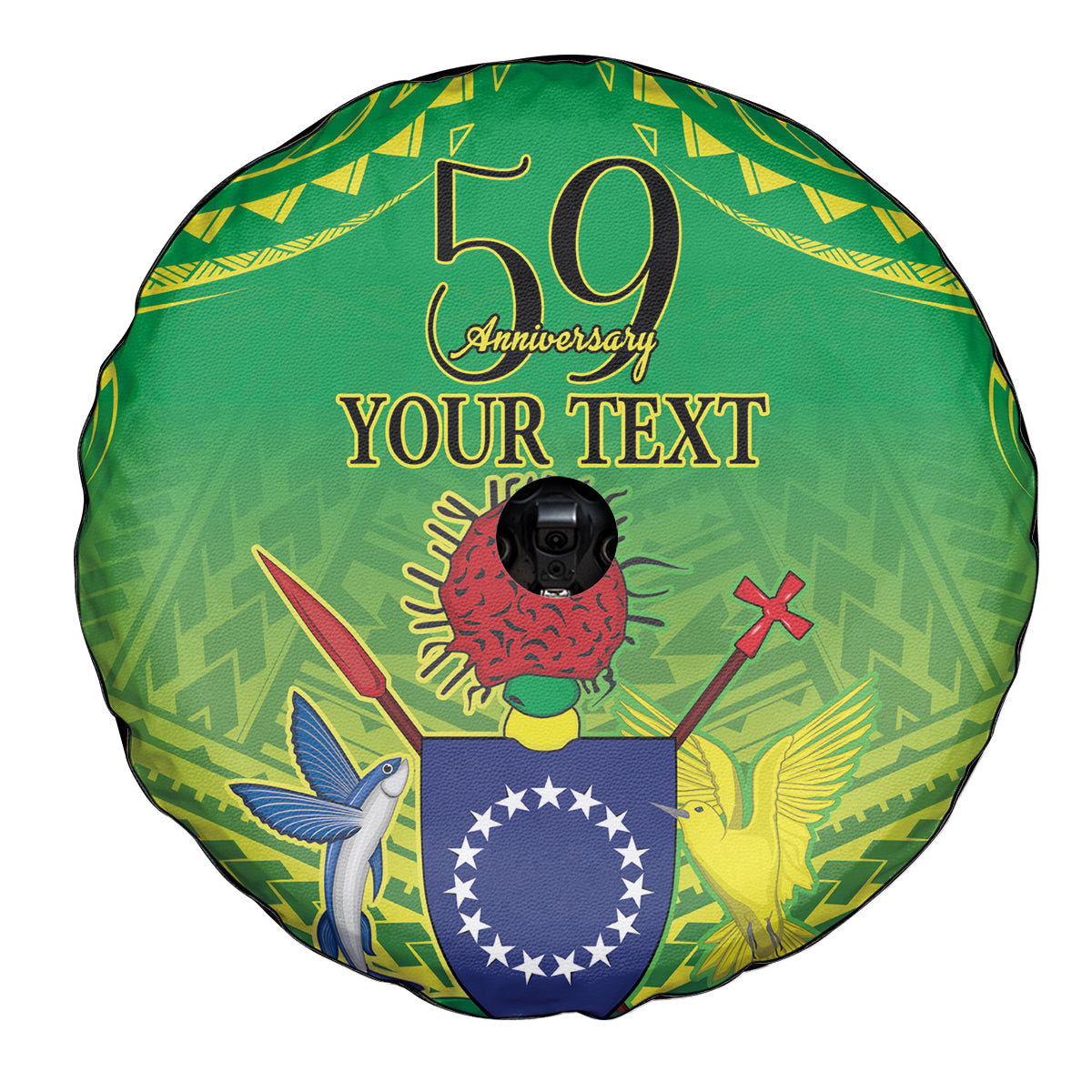 Cook Islands Constitution Day Spare Tire Cover Kuki Airani Since 1965 LT9 - Polynesian Pride