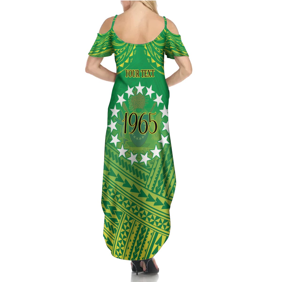 Cook Islands Constitution Day Summer Maxi Dress Kuki Airani Since 1965 LT9 - Polynesian Pride