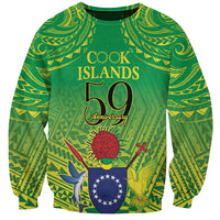 Cook Islands Constitution Day Sweatshirt Kuki Airani Since 1965 LT9 Unisex Green - Polynesian Pride