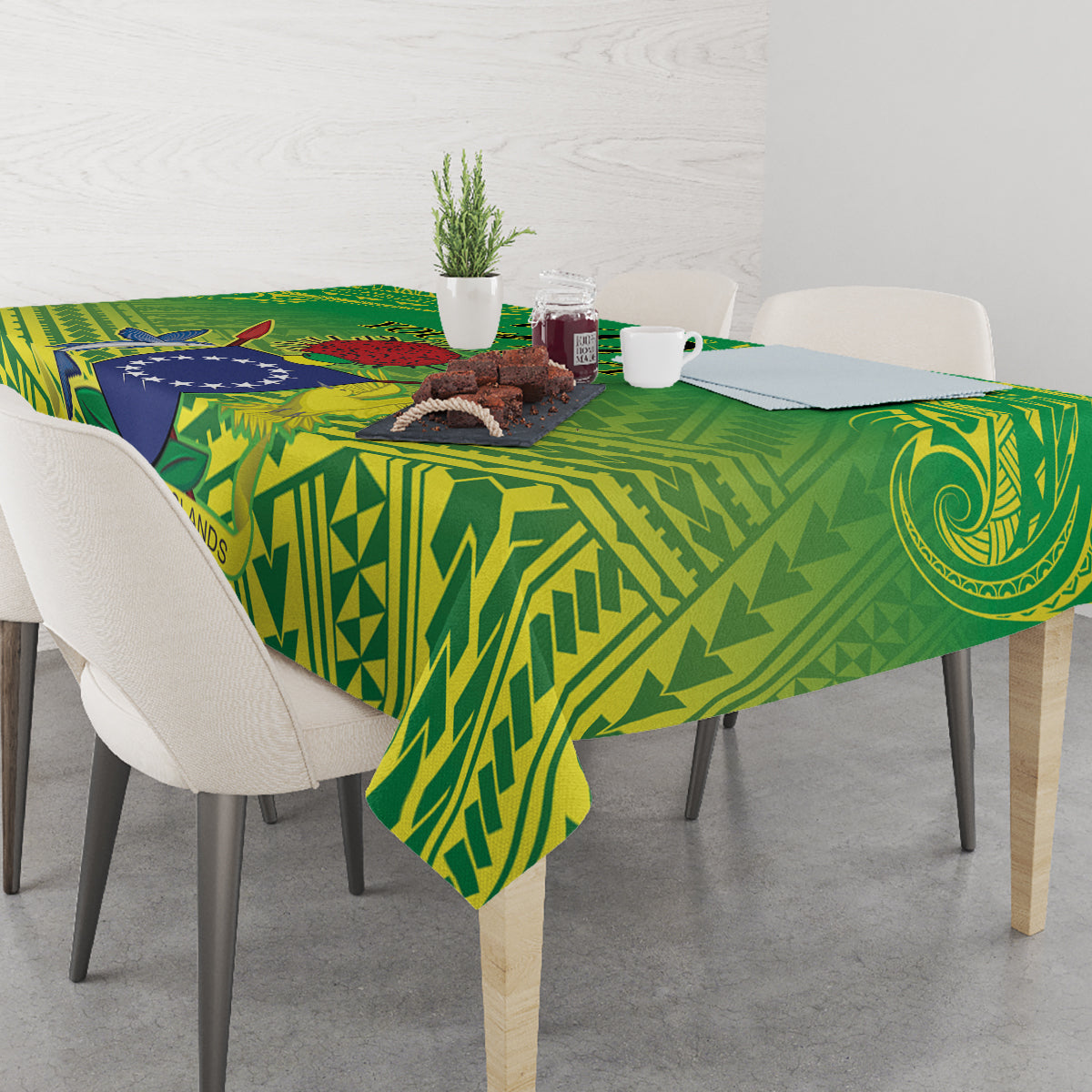 Cook Islands Constitution Day Tablecloth Kuki Airani Since 1965 LT9 - Polynesian Pride