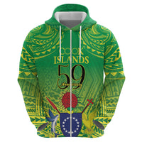 Cook Islands Constitution Day Zip Hoodie Kuki Airani Since 1965