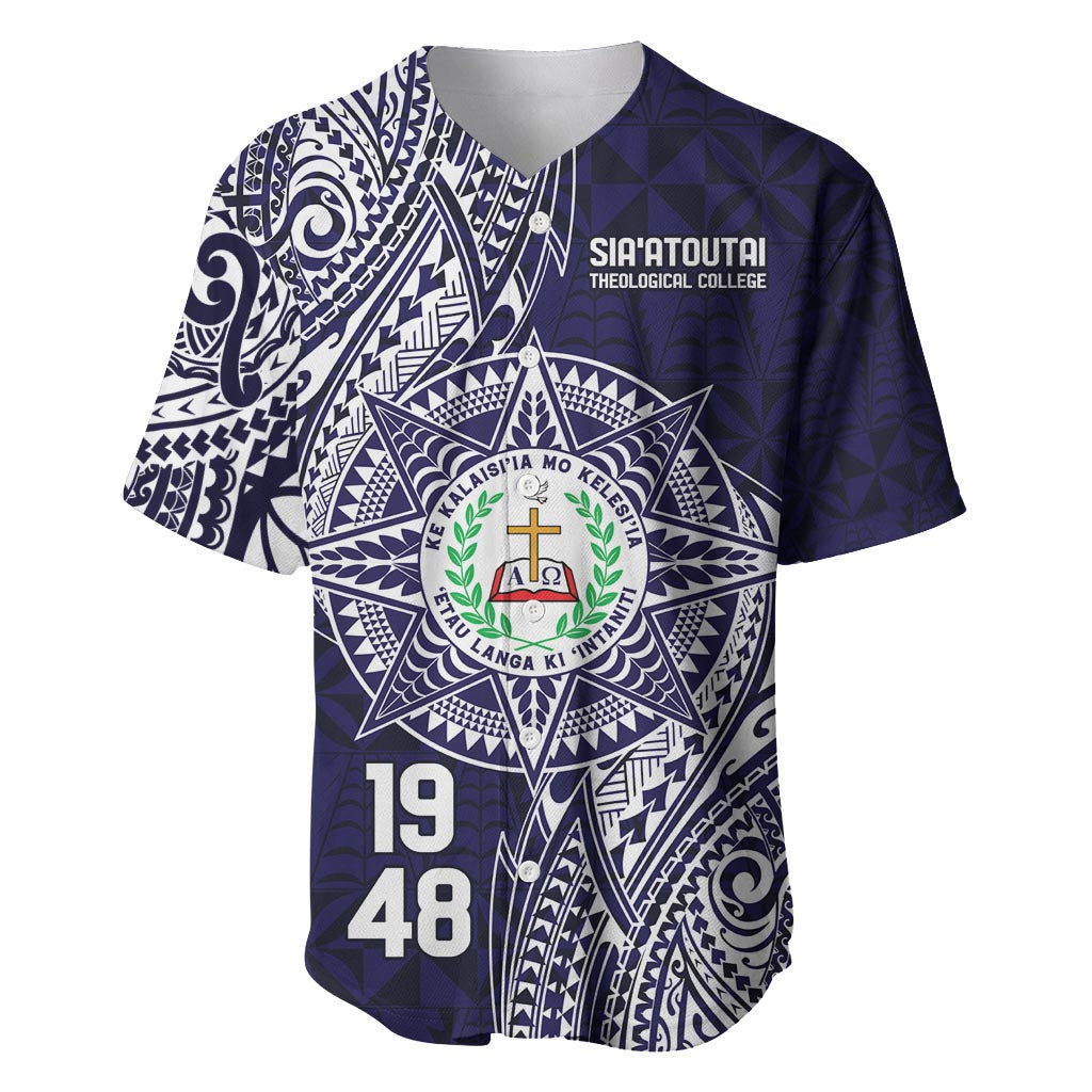 Personalised Tonga Sia'atoutai Theological College Baseball Jersey Since 1948 Special Kupesi Pattern