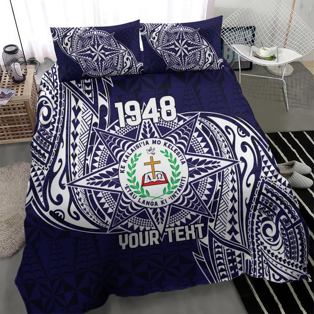 Personalised Tonga Sia'atoutai Theological College Bedding Set Since 1948 Special Kupesi Pattern LT9 - Polynesian Pride