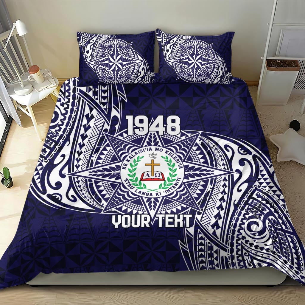 Personalised Tonga Sia'atoutai Theological College Bedding Set Since 1948 Special Kupesi Pattern LT9 - Polynesian Pride