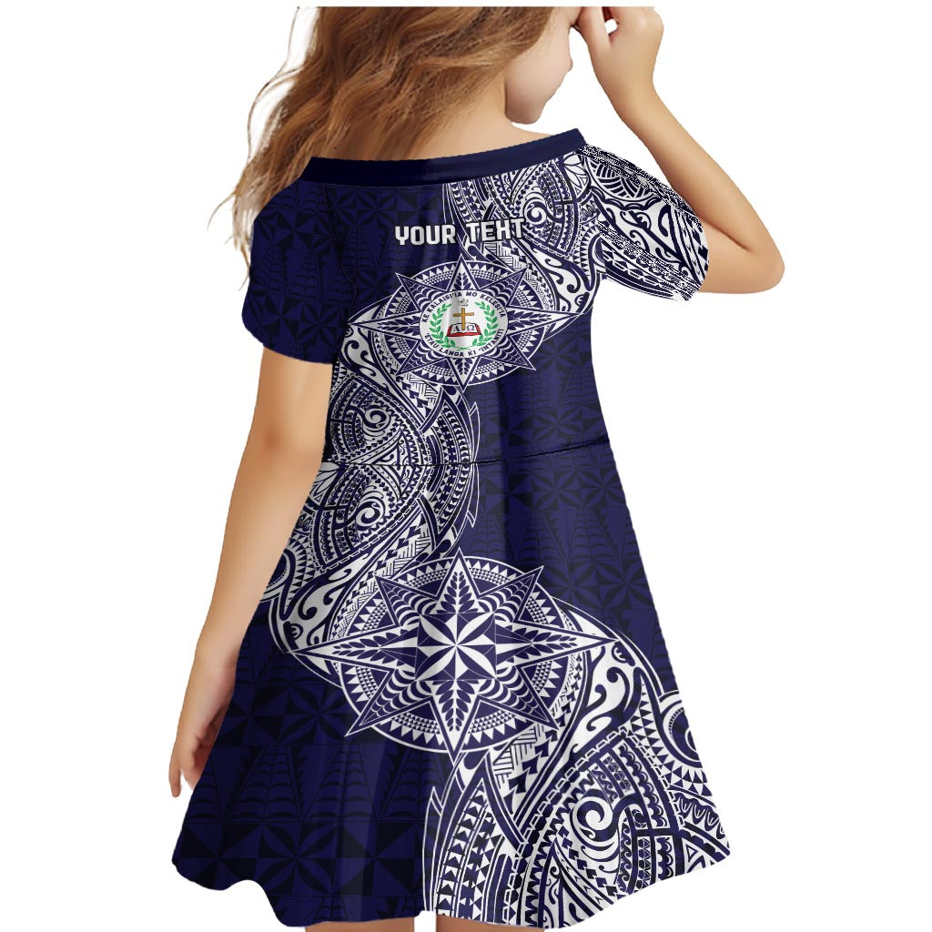 Personalised Tonga Sia'atoutai Theological College Family Matching Mermaid Dress and Hawaiian Shirt Since 1948 Special Kupesi Pattern