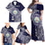 Personalised Tonga Sia'atoutai Theological College Family Matching Off Shoulder Maxi Dress and Hawaiian Shirt Since 1948 Special Kupesi Pattern