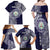 Personalised Tonga Sia'atoutai Theological College Family Matching Off Shoulder Maxi Dress and Hawaiian Shirt Since 1948 Special Kupesi Pattern