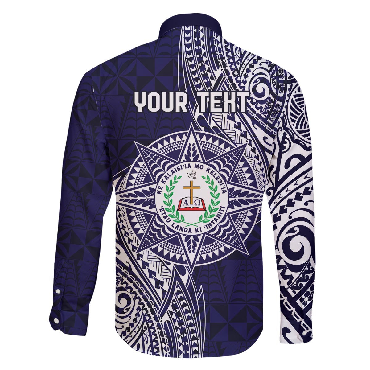 Personalised Tonga Sia'atoutai Theological College Family Matching Puletasi and Hawaiian Shirt Since 1948 Special Kupesi Pattern