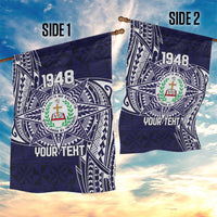 Personalised Tonga Sia'atoutai Theological College Garden Flag Since 1948 Special Kupesi Pattern LT9 - Polynesian Pride