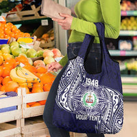Personalised Tonga Sia'atoutai Theological College Grocery Bag Since 1948 Special Kupesi Pattern LT9 - Polynesian Pride