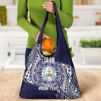 Personalised Tonga Sia'atoutai Theological College Grocery Bag Since 1948 Special Kupesi Pattern LT9 - Polynesian Pride
