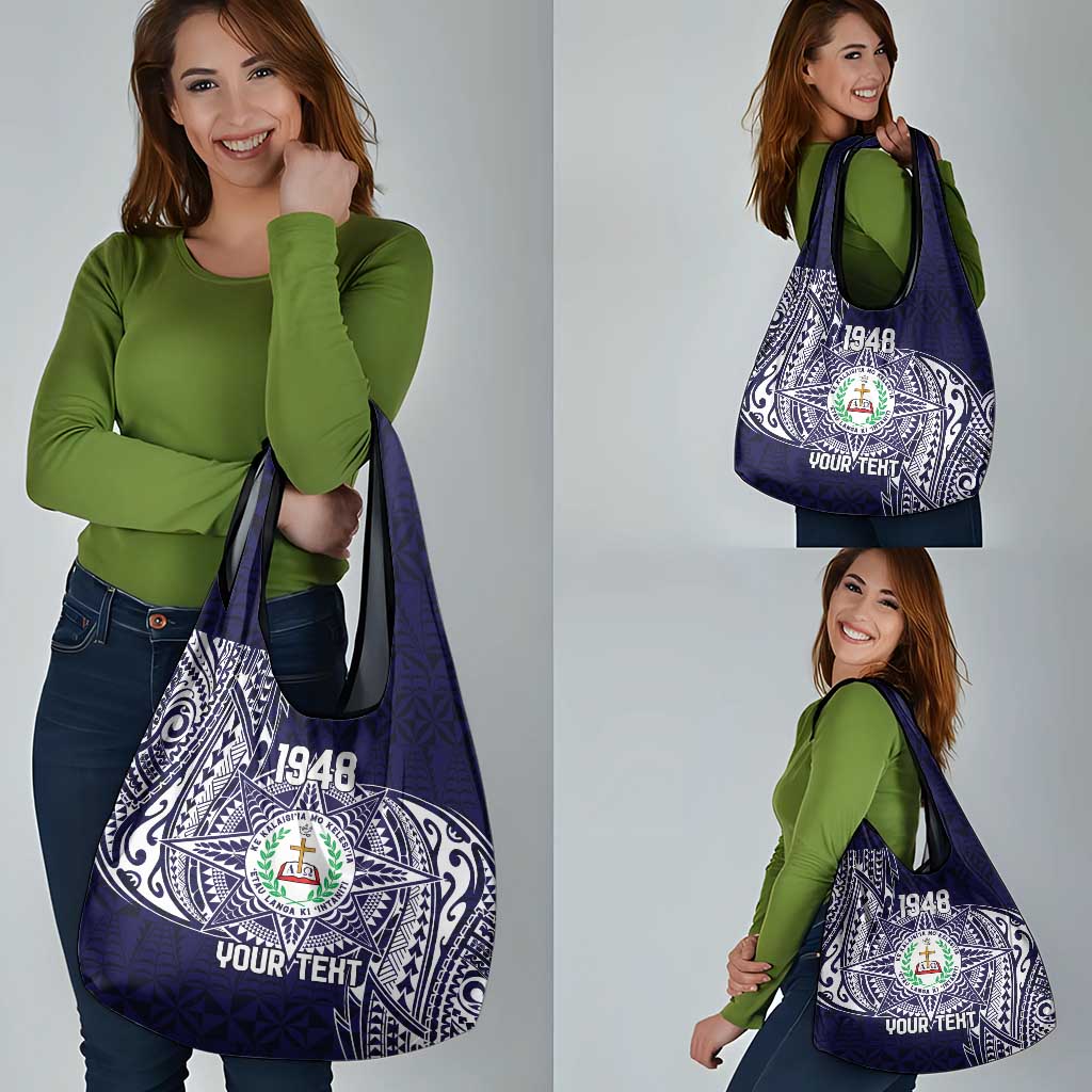 Personalised Tonga Sia'atoutai Theological College Grocery Bag Since 1948 Special Kupesi Pattern LT9 - Polynesian Pride