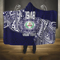Personalised Tonga Sia'atoutai Theological College Hooded Blanket Since 1948 Special Kupesi Pattern LT9 - Polynesian Pride