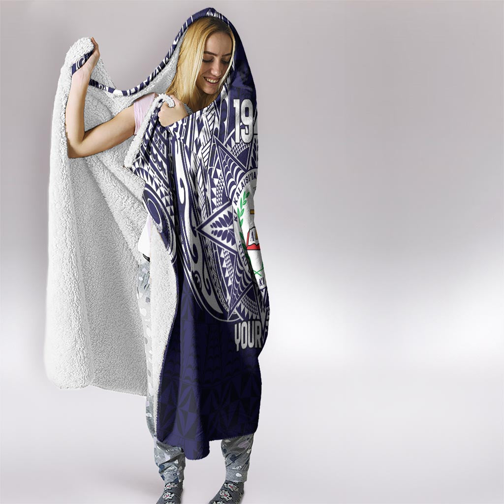 Personalised Tonga Sia'atoutai Theological College Hooded Blanket Since 1948 Special Kupesi Pattern LT9 - Polynesian Pride