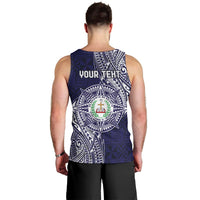 Personalised Tonga Sia'atoutai Theological College Men Tank Top Since 1948 Special Kupesi Pattern LT9 - Polynesian Pride